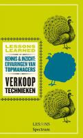 Verkooptechnieken; Kennis & inzicht: ervaringen van topmanagers