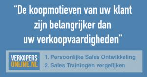 Koopmotieven zijn belangrijker dan verkoopvaardigheden